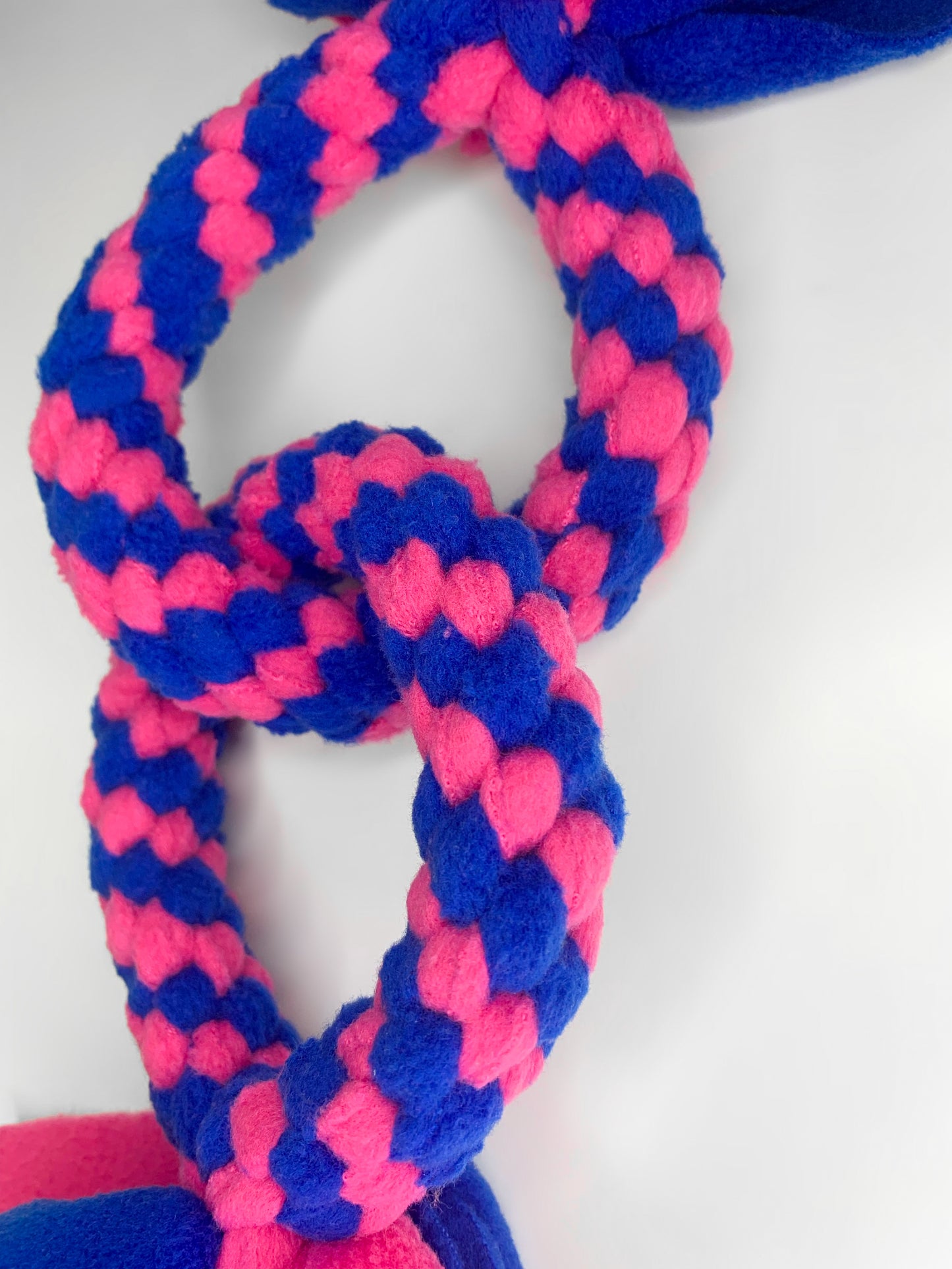 Small Double Circle Tug - Pink and Blue